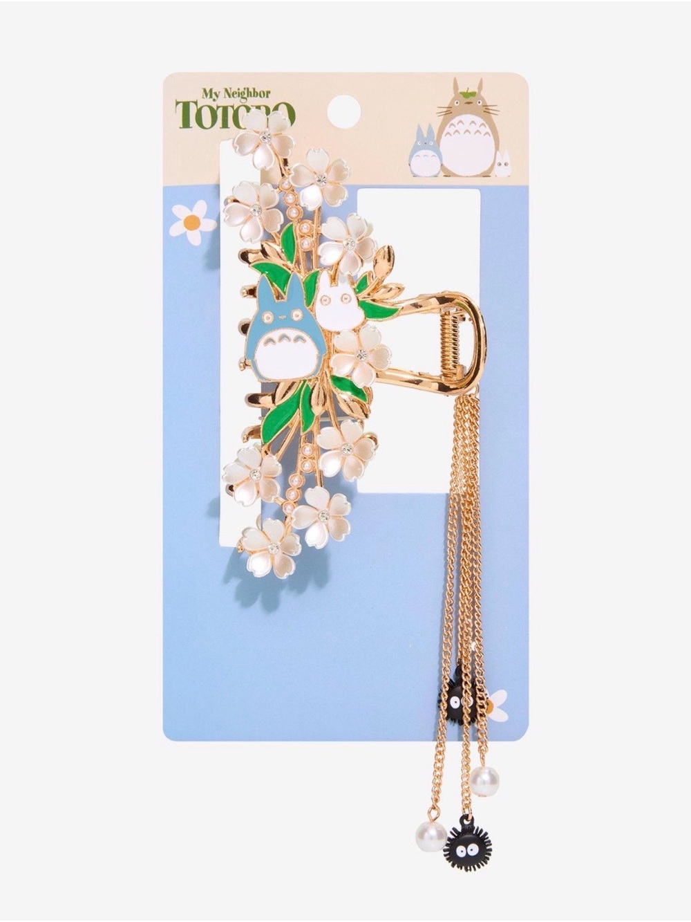 New Studio Ghibli® My Neighbor Totoro Floral Claw Clip with Charms